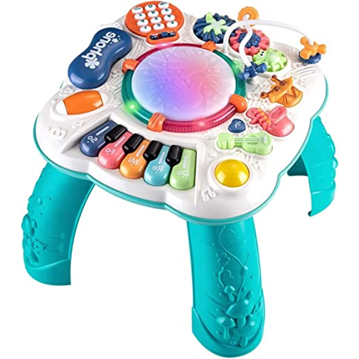 Baby Activity Table, 11 in 1 Early Learning Educational Baby Toy, Musical Sensory Toys for Baby 6 to 12 Months 1 2 3 Years Old Boys and Girls, Birthday Gift with Light and Sound 30×30×29cm, Blue - Baby Activity Table, 11 in 1 Early Learning Educational Baby Toy, Musical Sensory Toys for Baby 6 to 12 Months 1 2 3 Years Old Boys and Girls, Birthday Gift with Light and Sound 30×30×29cm, Blue