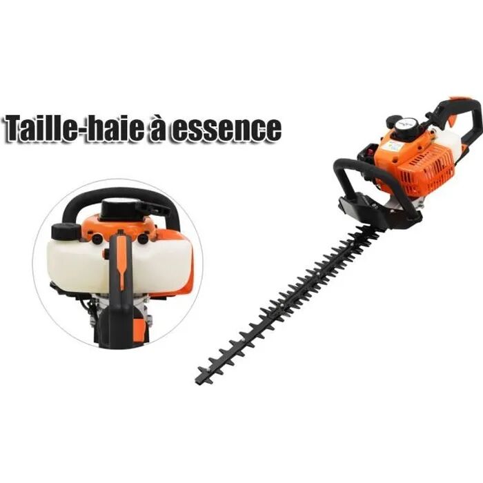 Taille-haie thermique à essence 750W - BET - 722mm - Orange et noir
