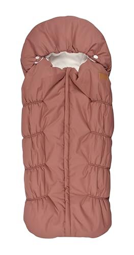 BÉABA, Chancelière Poussette Bébé, 100% Imperméable, Coupe-Vent, Double Polaire Ultra Chaude, TOG 6, Passage Harnais 3 et 5 Points, Capuche Couvrante, Fermeture Zip, 6-24 Mois, Terracotta