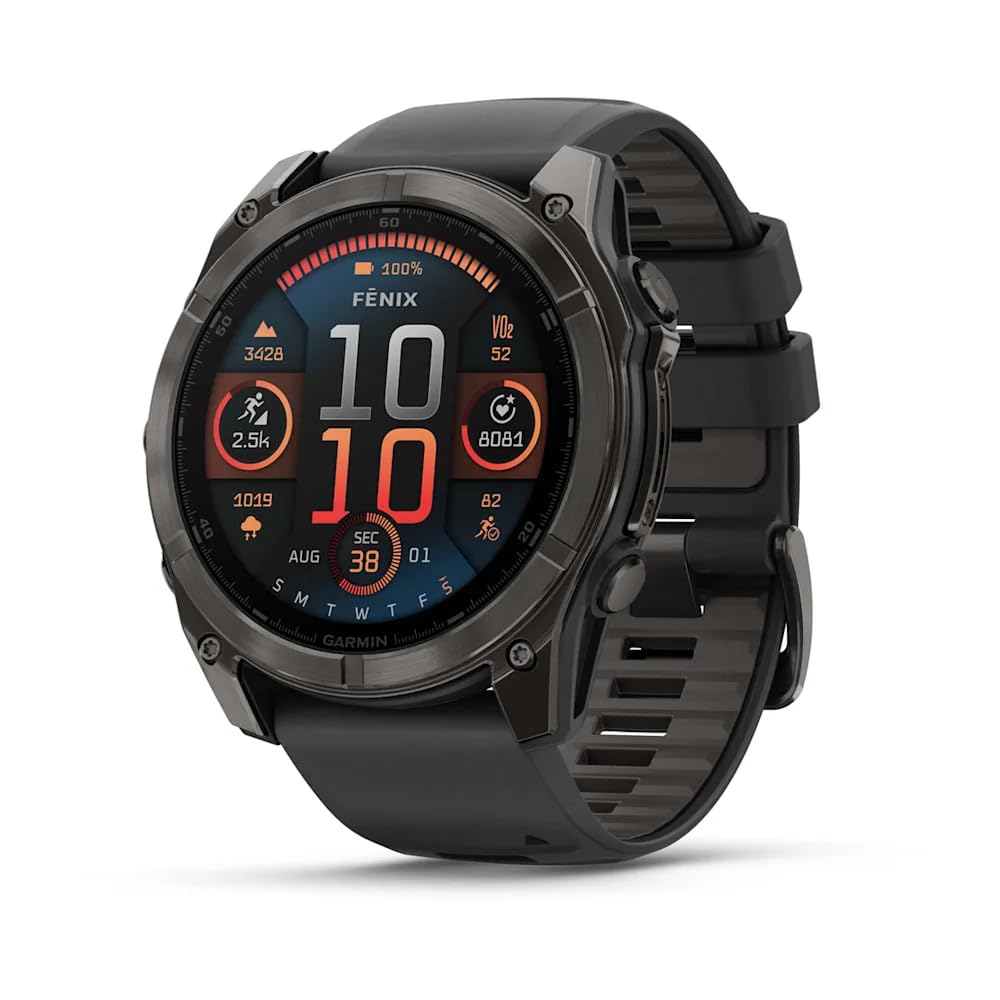Garmin Fenix 8 AMOLED Sapphire Titane 51mm Cardio-Gps