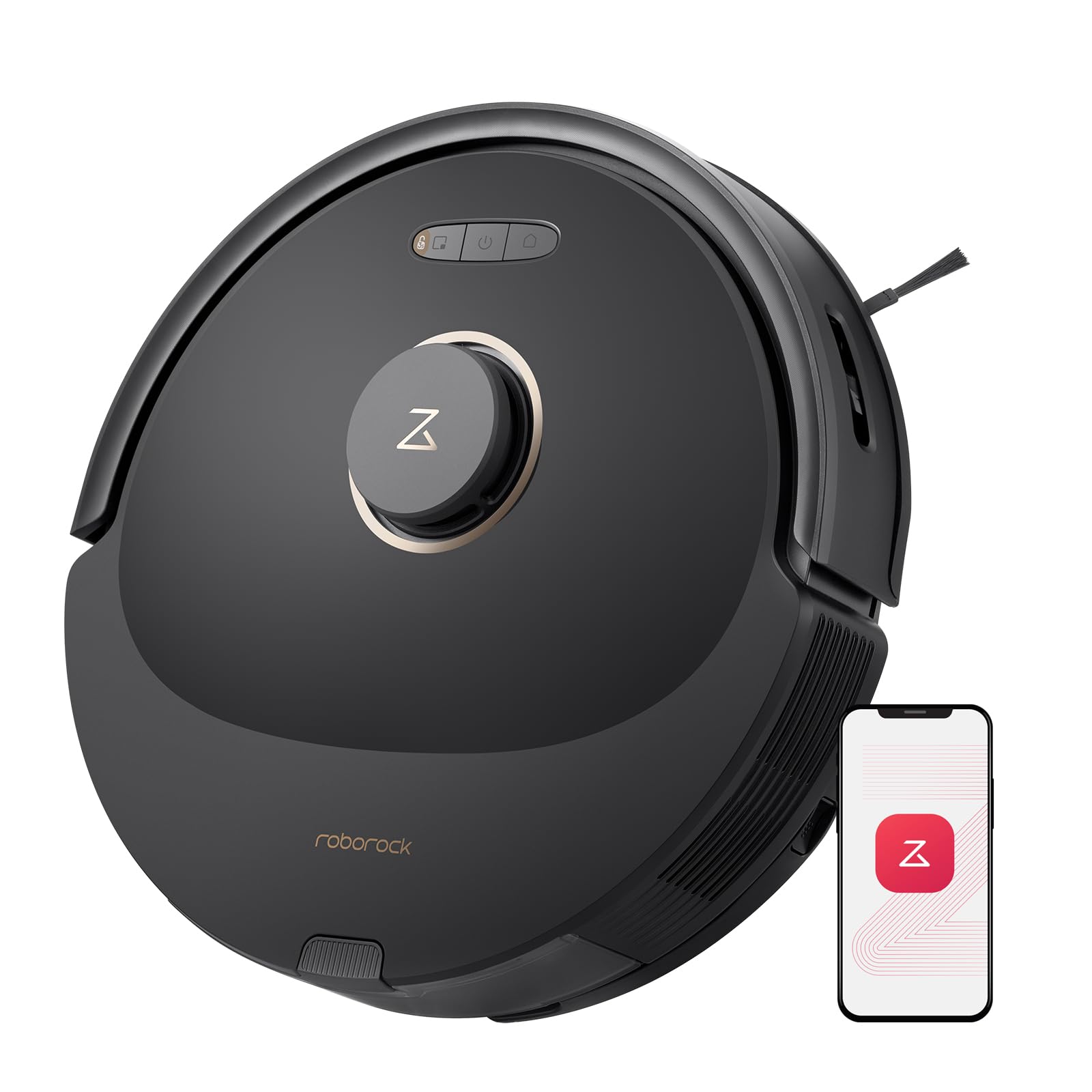 roborock Q8 Max Aspirateur Robot avec Brosse DuoRoller, Robot Aspirateur Laveur Aspiration de 5 500 Pa, Robots Aspirateurs avec Navigation LiDAR, éVitement des Obstacles, Cartographie Multi-Niveaux