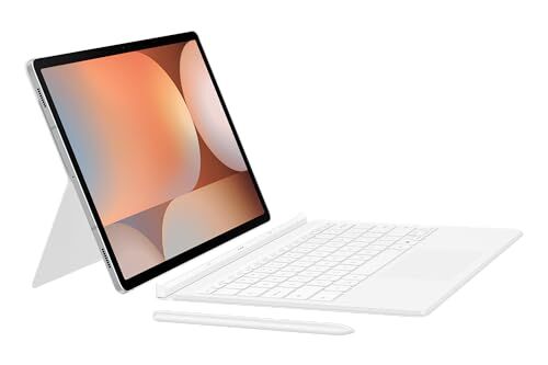 Samsung Galaxy Tab S10+/Ultra & S9/S9 FE Series Clavier avec Touche AI (Blanc, S10+/S9+/S9 FE+ (DX825))