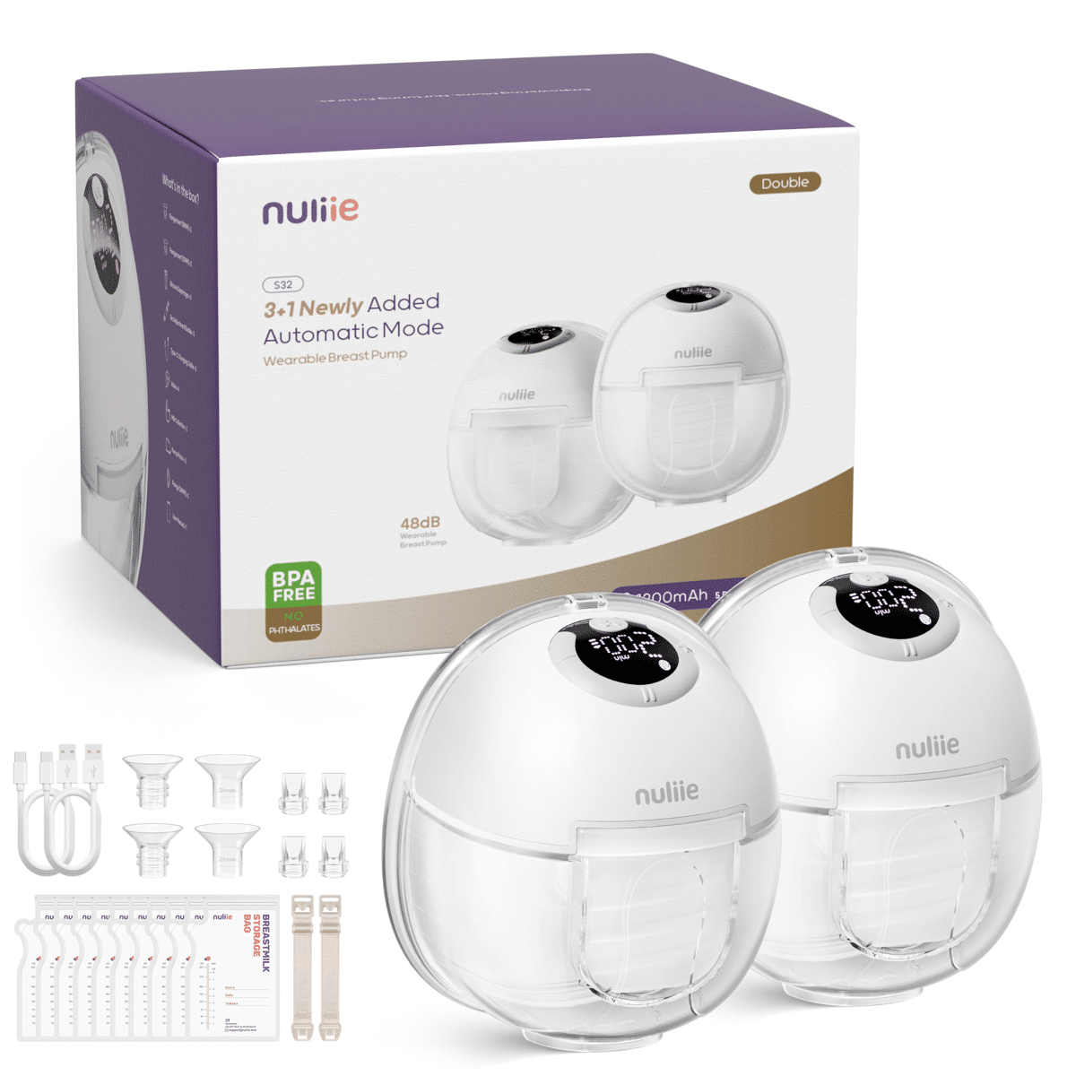 Tire-Lait Électrique Portable 2 Modes 9 Niveaux - Confortable Et Automatique Pour Maison Bureau Voyage