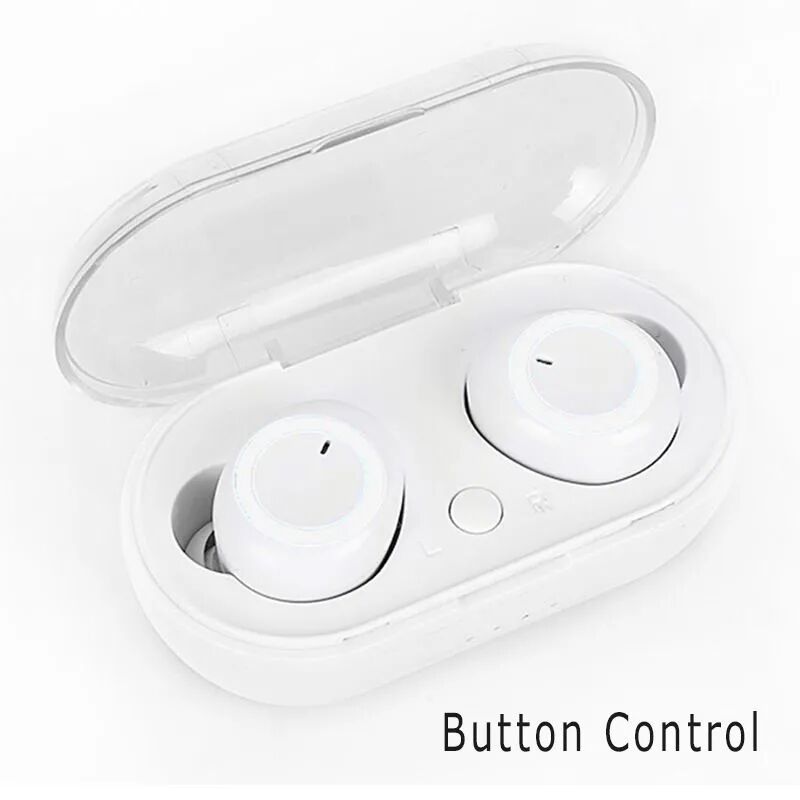 Y50 TWS Écouteurs Bluetooth 5.0 Casque sans fil IPX7 Étanche Deep Bass Écouteurs True Wireless Stéréo Casque Sport Écouteurs-blanc-blanc