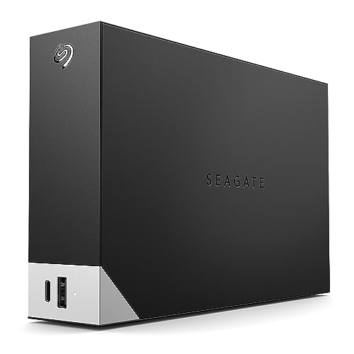 Seagate One Touch Hub, 12 To, Disque dur externe, USB 3.0, pour PC, ordinateur portable et Mac, plan de photographie Adobe Creative Cloud 4 mois, 3 ans Rescue Serices (STLC12000400)