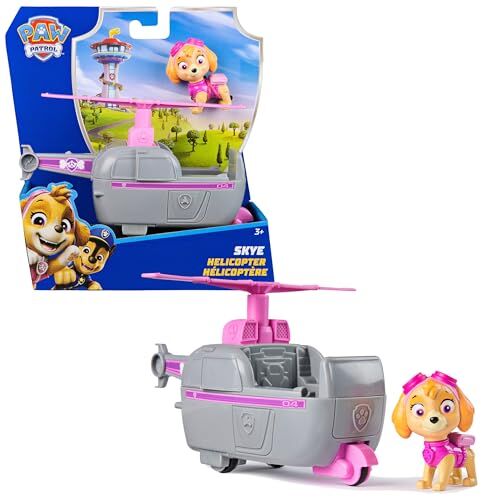Paw Patrol - Pat Patrouille - Véhicule Figurine Stella - Voiture Figurine Pat Patrouille À Collectionner - Pat Patrouille Jouet - Jouet Plastique Recyclé - Voiture Enfant - Jouet Enfant 3 Ans Et +