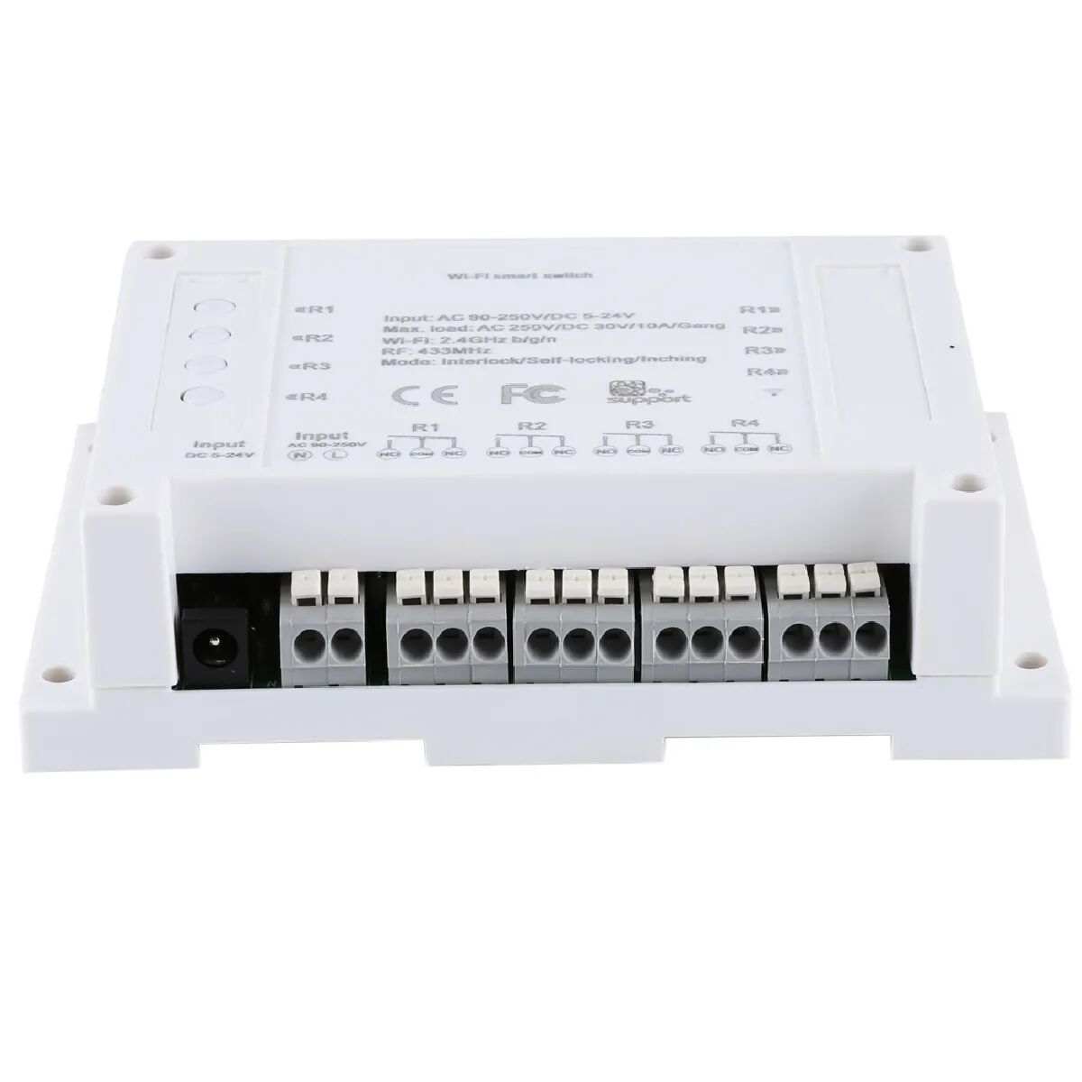 Interrupteur Connecté 4 Canaux iOs Android Wifi Minuterie Verrouillage - YONIS